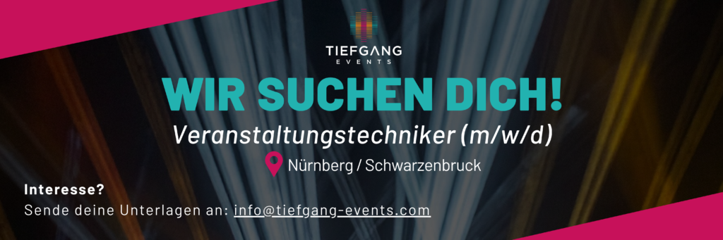 Stellenausschreibung Veranstaltungstechniker:in Nürnberg Job